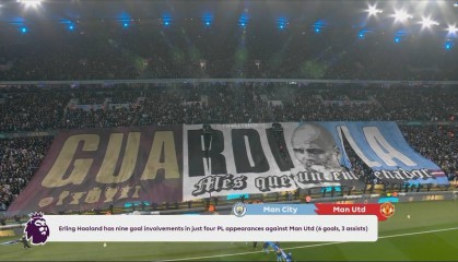 力挺！曼城球迷拉TIFO致敬瓜帅：你不止是一位教练