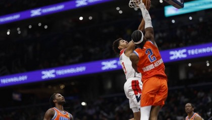 亚历山大27+7维金斯23+7 雷霆大胜送奇才6连败