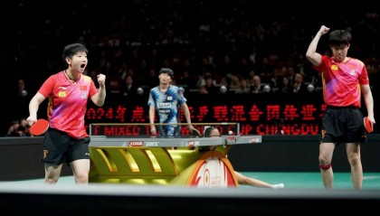 王楚钦：没想到以混双结束今年的比赛 整体挺满意