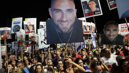 以色列与哈马斯谈判在即 欧洲数十万民众声援巴勒斯坦