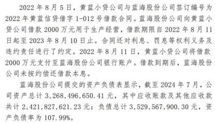 资产负债率高达107.99%！山东蓝海股份公司被申请破产重整｜大鱼财经