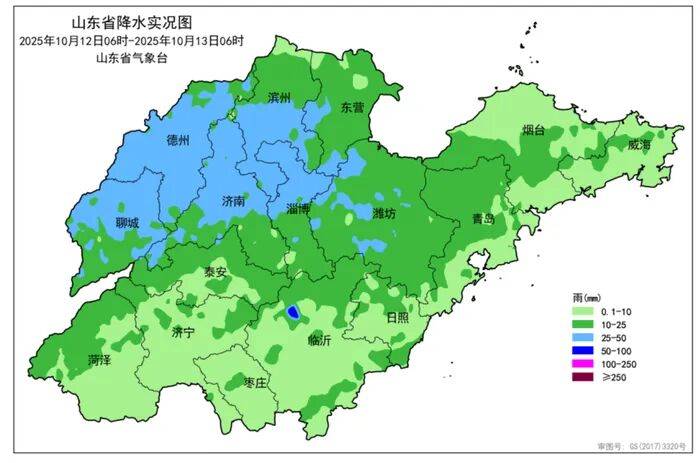 9月以来山东平均雨量较常年偏多320%,15日到17日还有两次降雨,局部大雨,最新天气预报